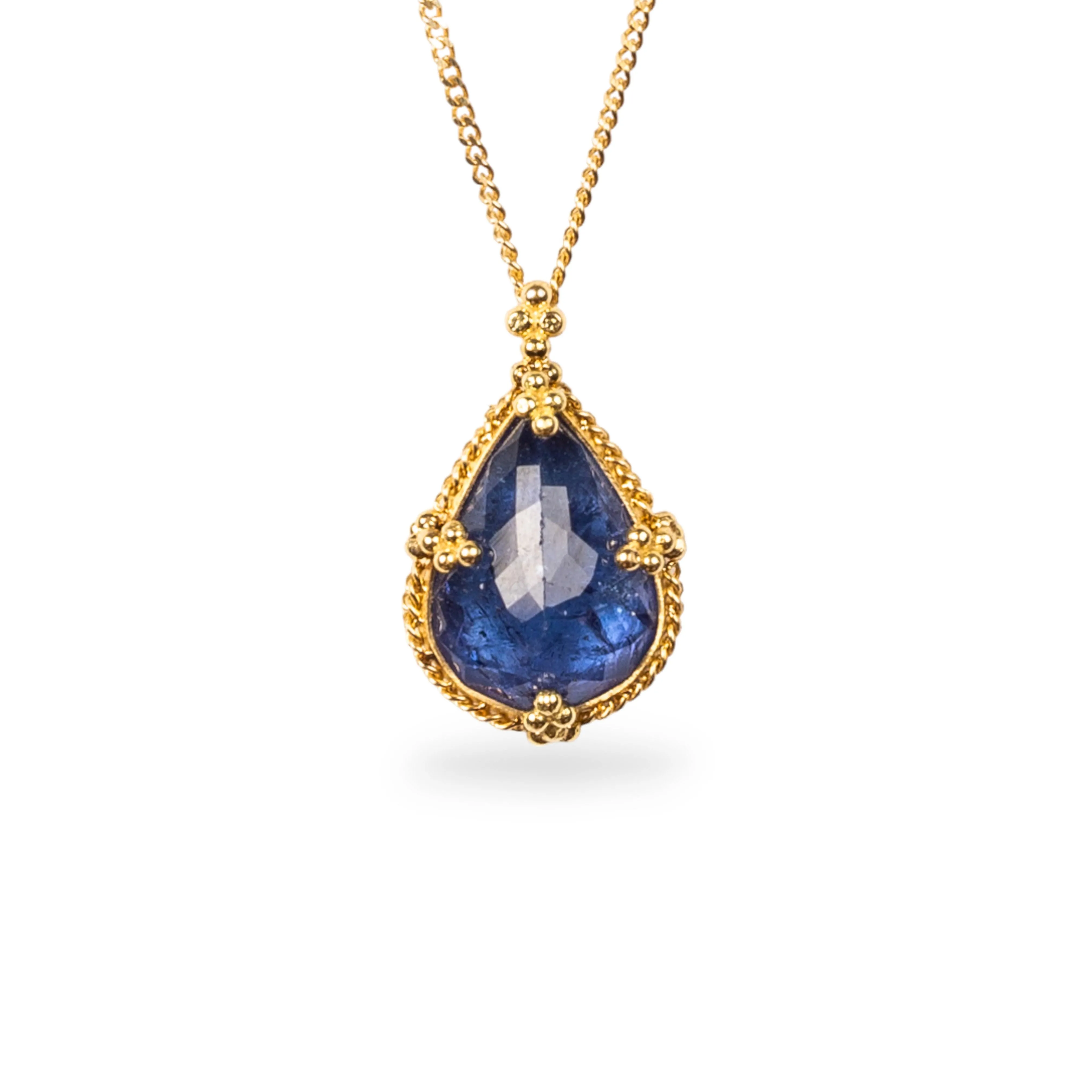 Tanzanite Teardrop Necklace