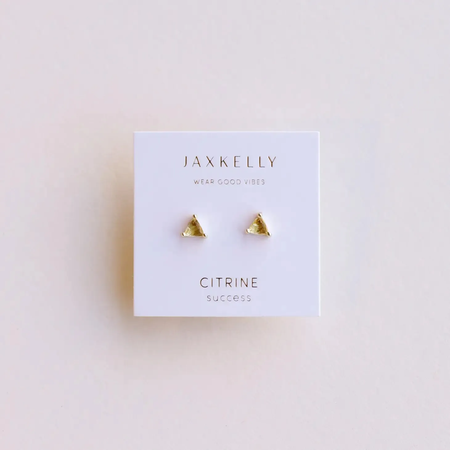 The Mini Energy Gem Studs - Citrine (SUCCESS)