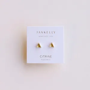 The Mini Energy Gem Studs - Citrine (SUCCESS)