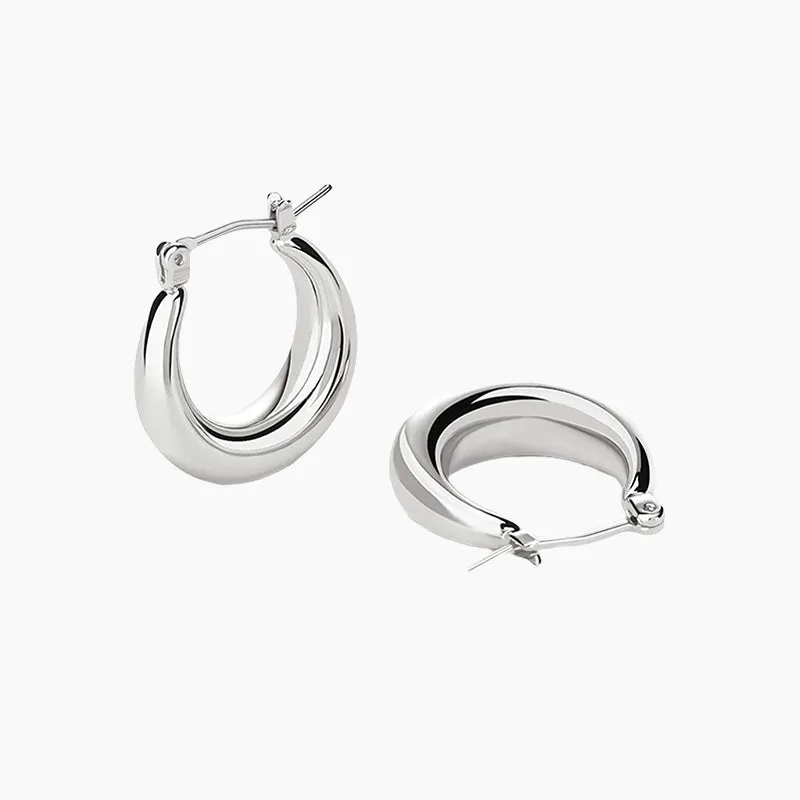 Thick Hoop Earrings For Women