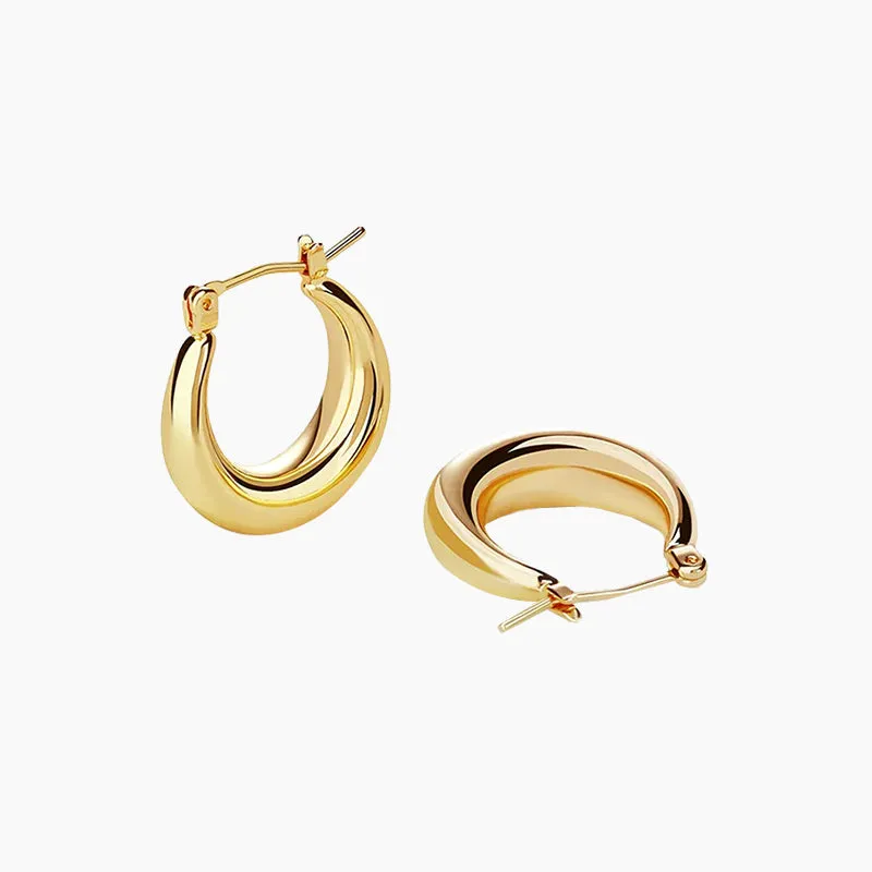 Thick Hoop Earrings For Women