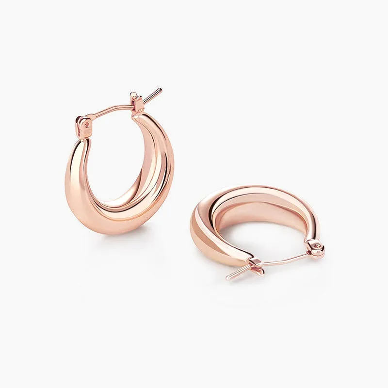 Thick Hoop Earrings For Women