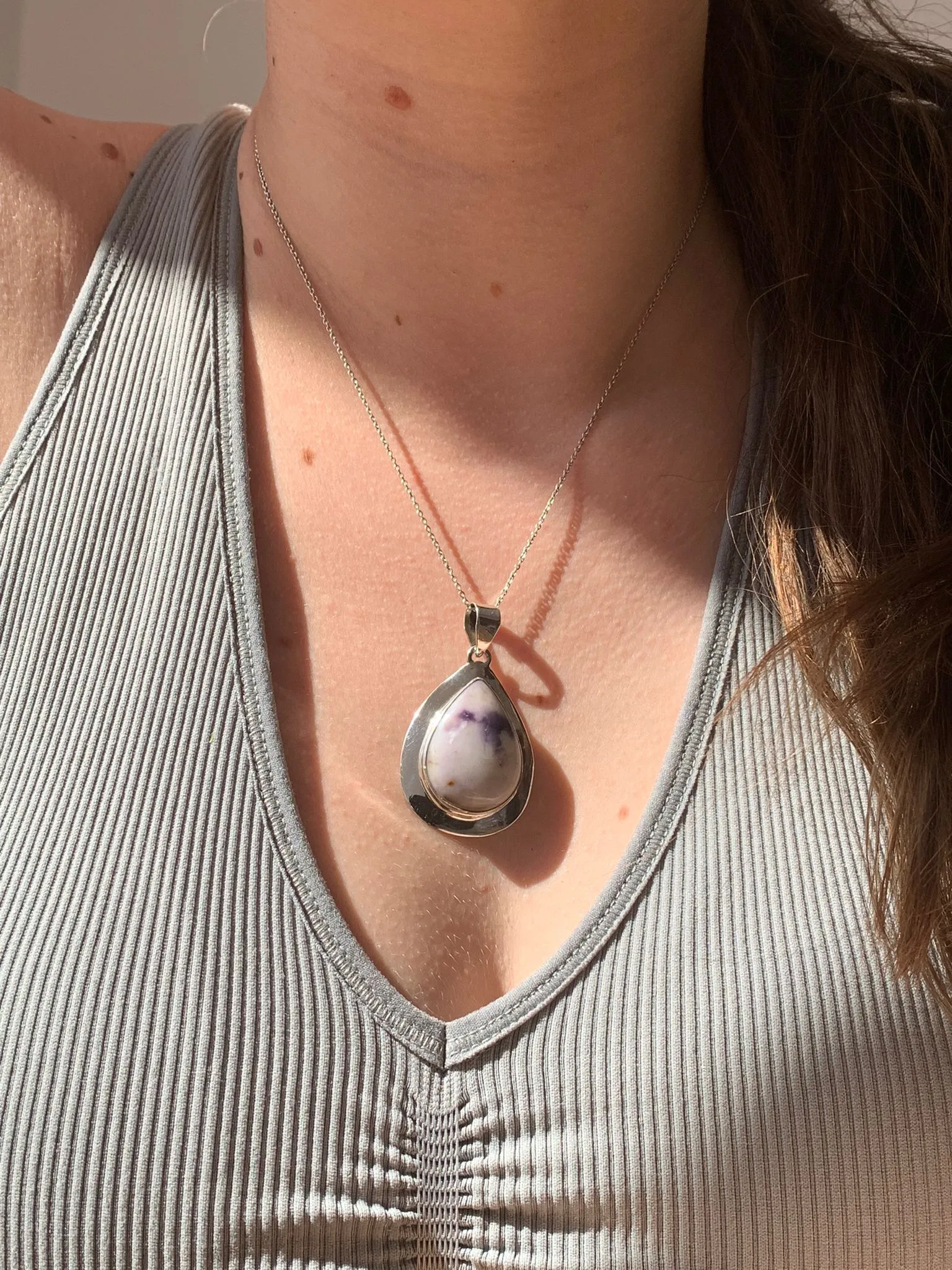 Tiffany Stone Medea Pendant - Teardrop