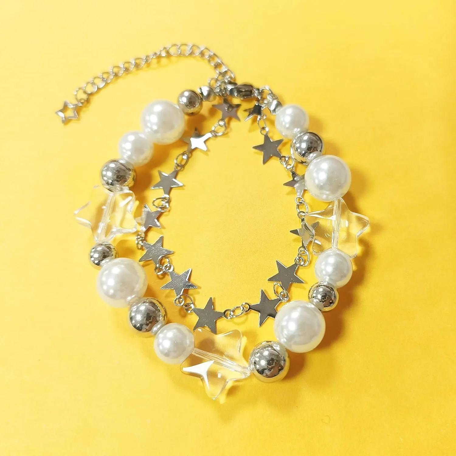 Toleet Star Pearl Double Layer Bracelet