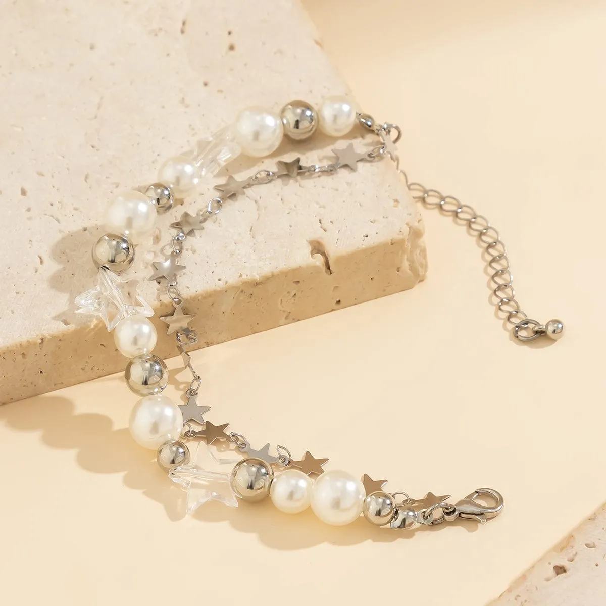 Toleet Star Pearl Double Layer Bracelet