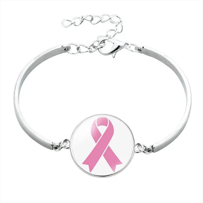 Trendy Pink Robin Breast Cancer Bracelet Jewelry Multi Cancer Awareness Bracelets