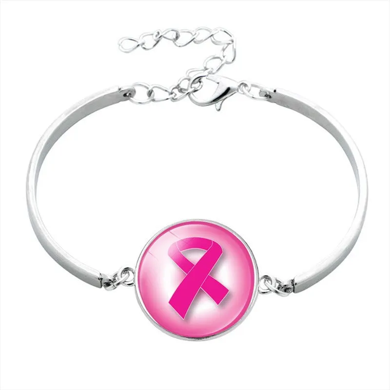 Trendy Pink Robin Breast Cancer Bracelet Jewelry Multi Cancer Awareness Bracelets