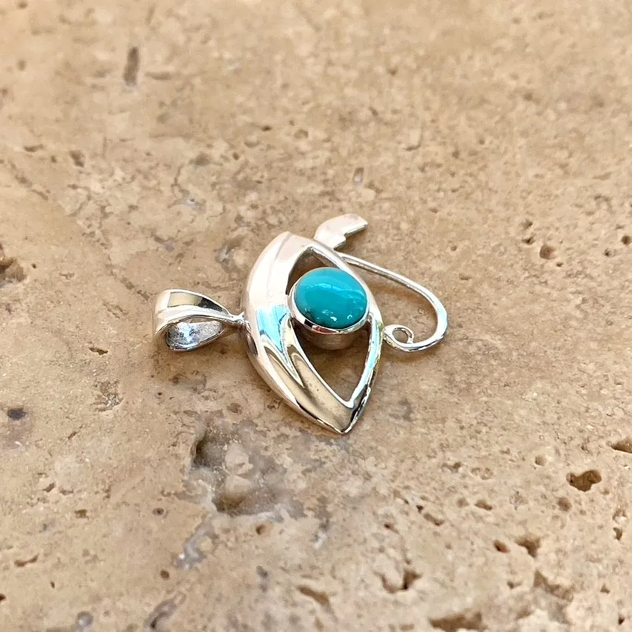 Turquoise Eye of Horus Pendant