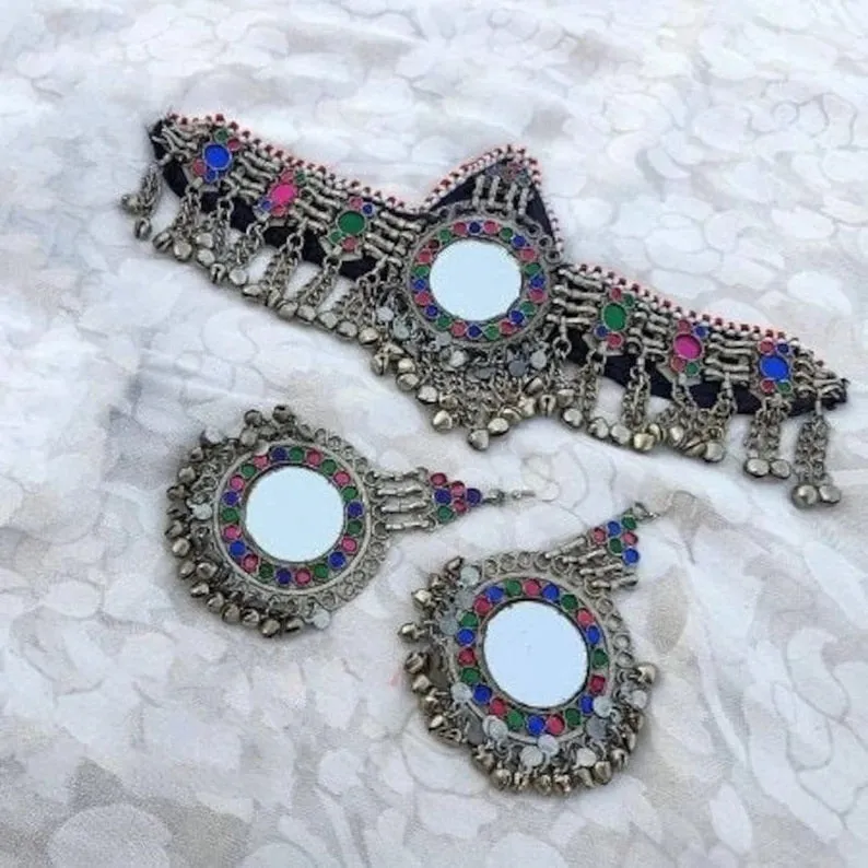 Vintage Headpiece Matha Patti Jewelery Set