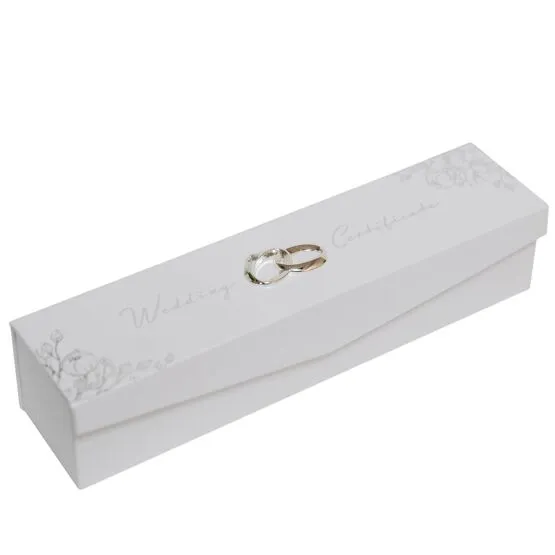 Wedding Certificate Holder With Rings