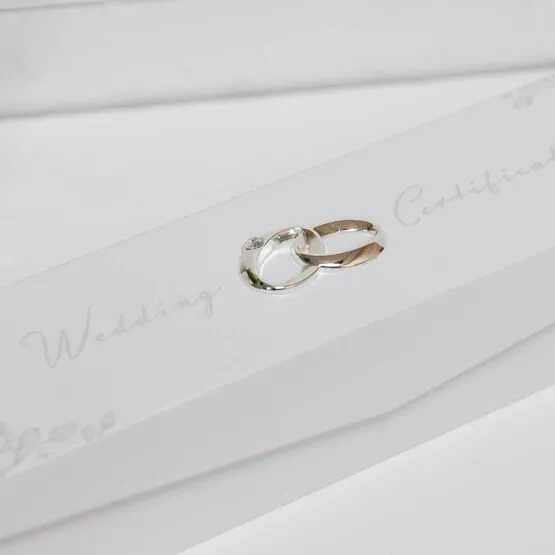 Wedding Certificate Holder With Rings