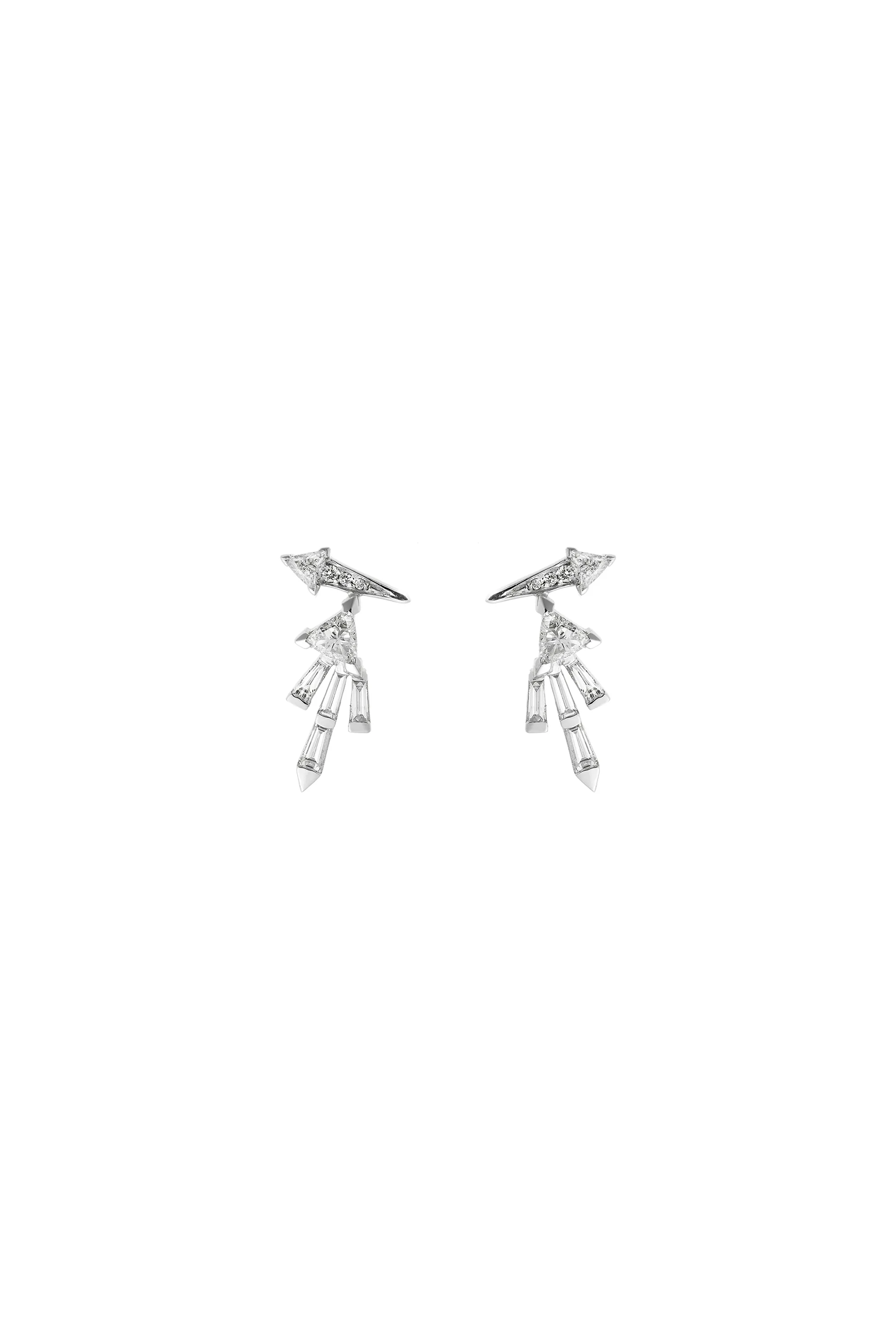 White Diamond Small Energy Earrings