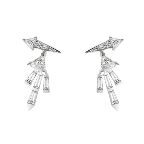 White Diamond Small Energy Earrings