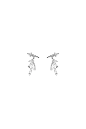 White Diamond Small Energy Earrings