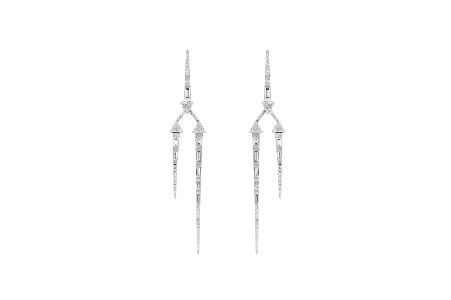 White Gold Energy Earrings