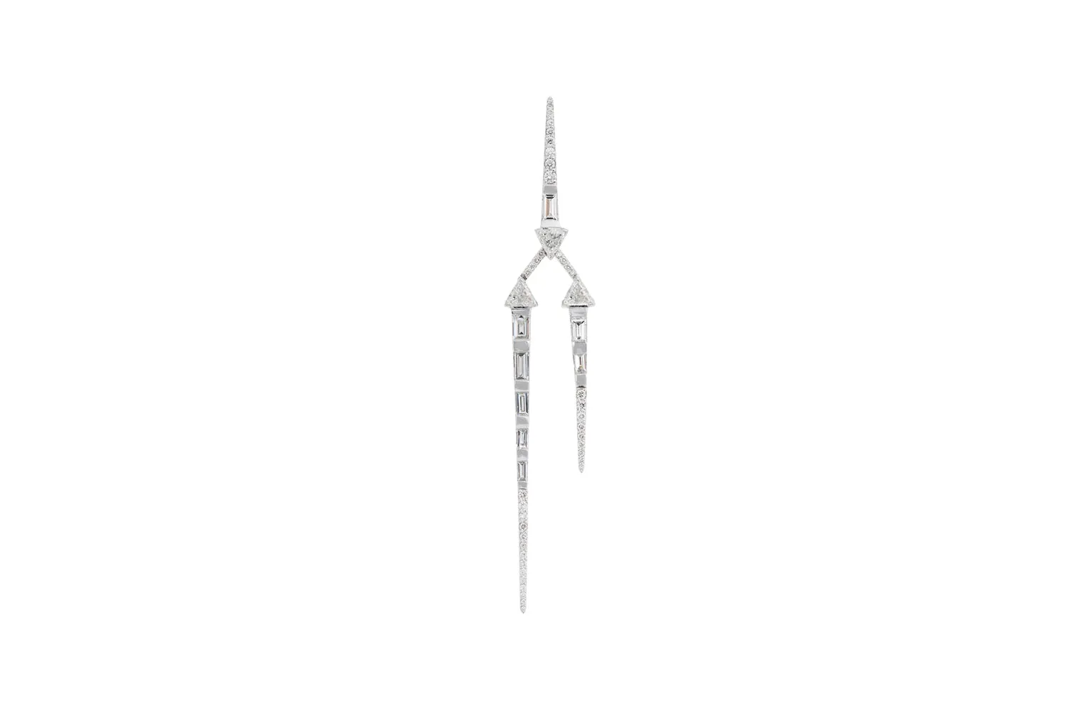 White Gold Energy Earrings