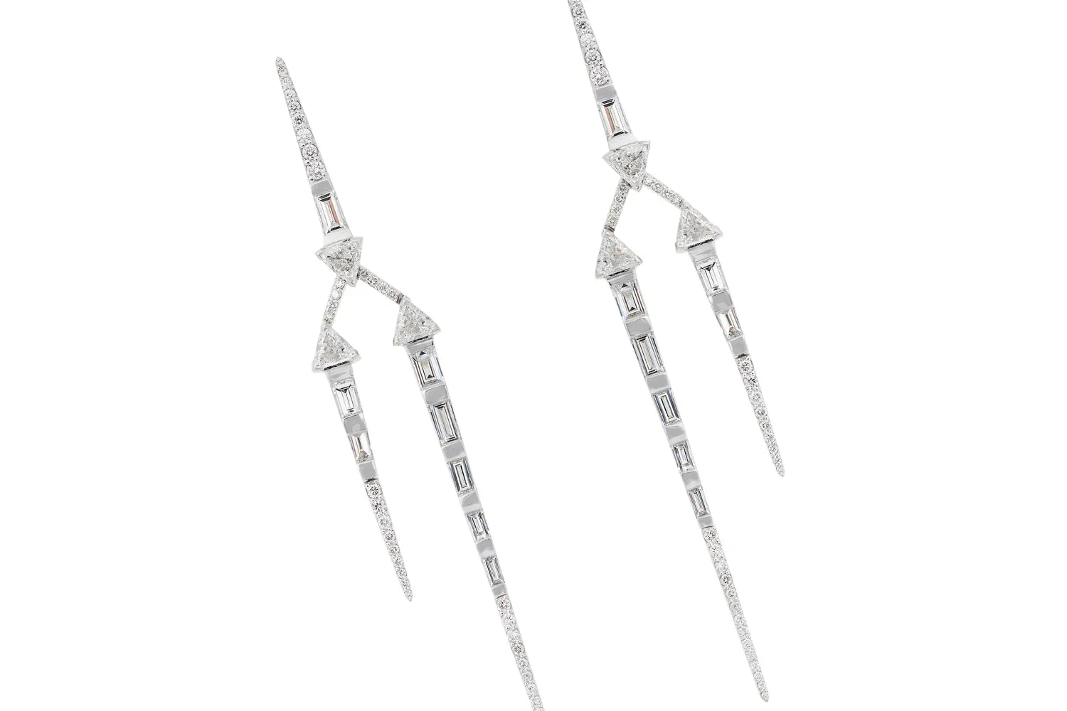 White Gold Energy Earrings