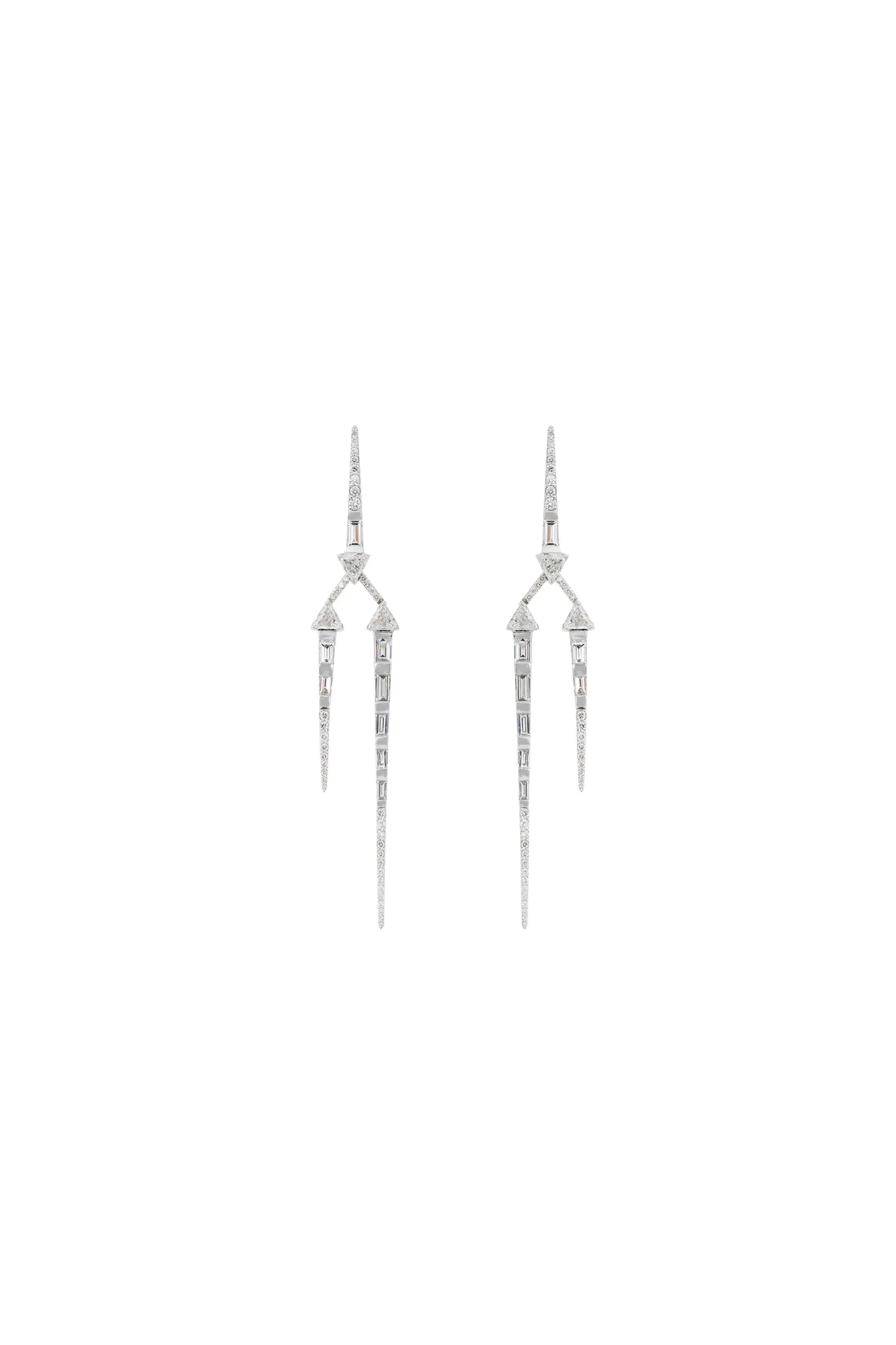 White Gold Energy Earrings