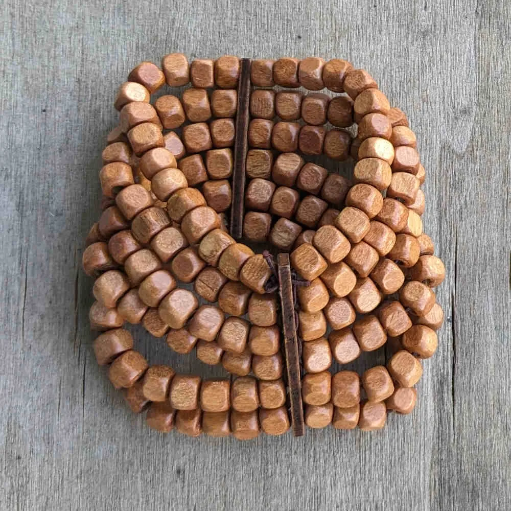 Wood Beaded Cluster Bracelets